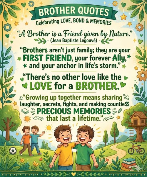 100+ Brother Quotes to Celebrate Love, Bond & Memories 2026