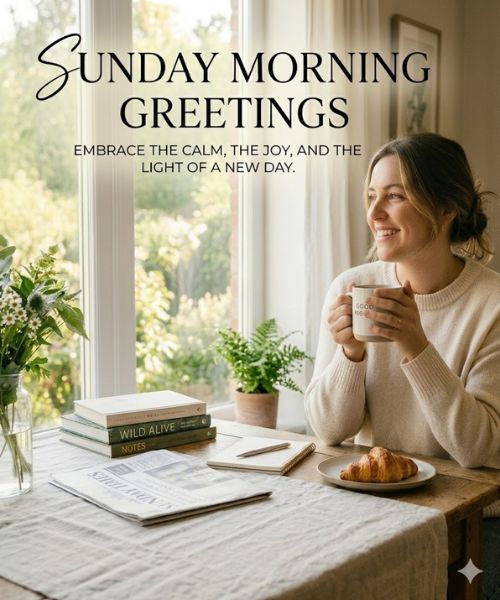 90+ Beautiful Sunday Morning Greetings, Blessings, Wishes, Prayers & Quotes with Images 2026
